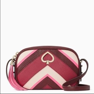 NWT Kate Spade Kourtney Chevron Pink Multi